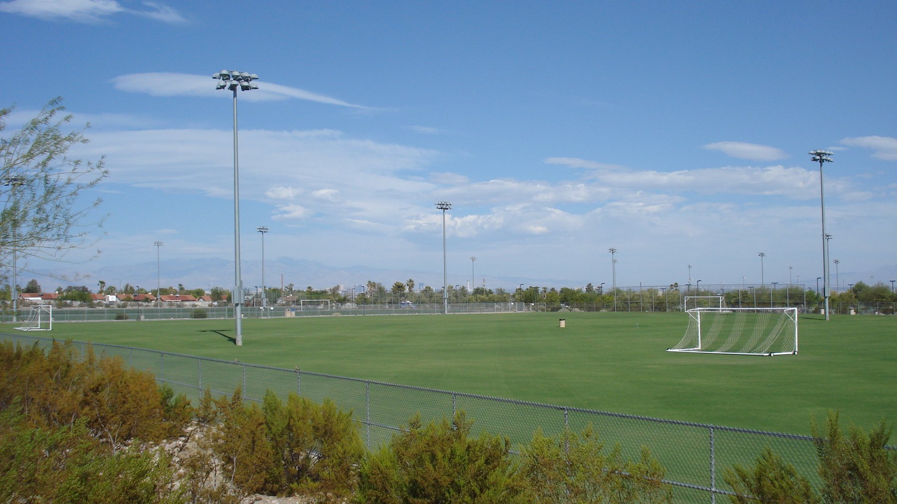 Soccer fields at Heritage Park in Henderson